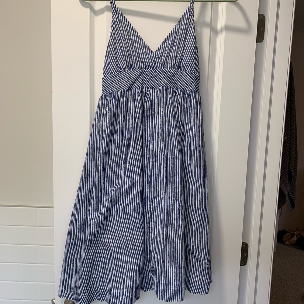 Midi length thin strap dress